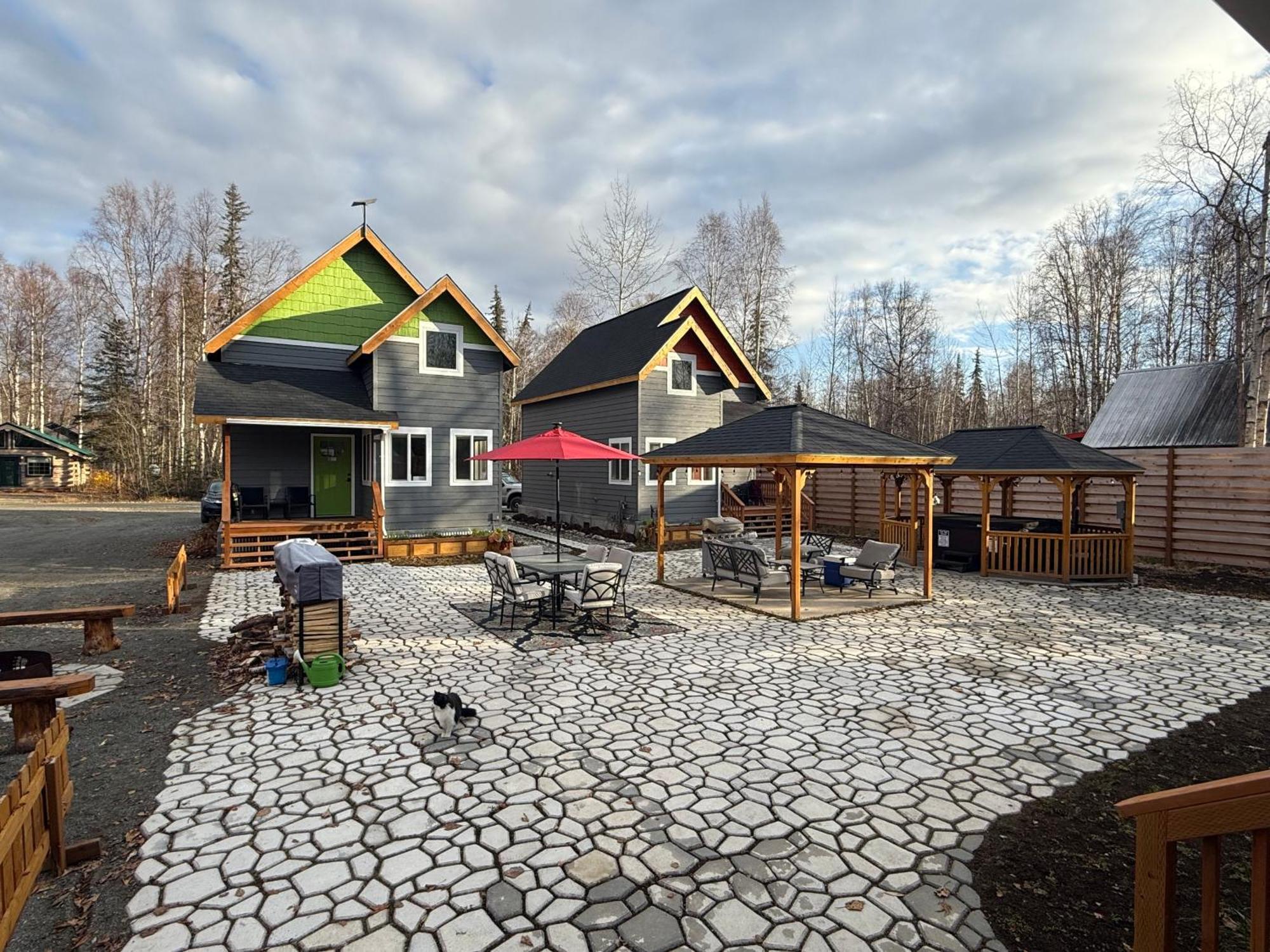 Talkeetna Log Cabin With Hot Tub Unit 1 Exterior foto